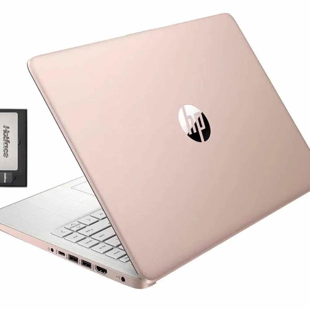 HP Rose Gold Laptop 14 - Sleek Metallic Notebook